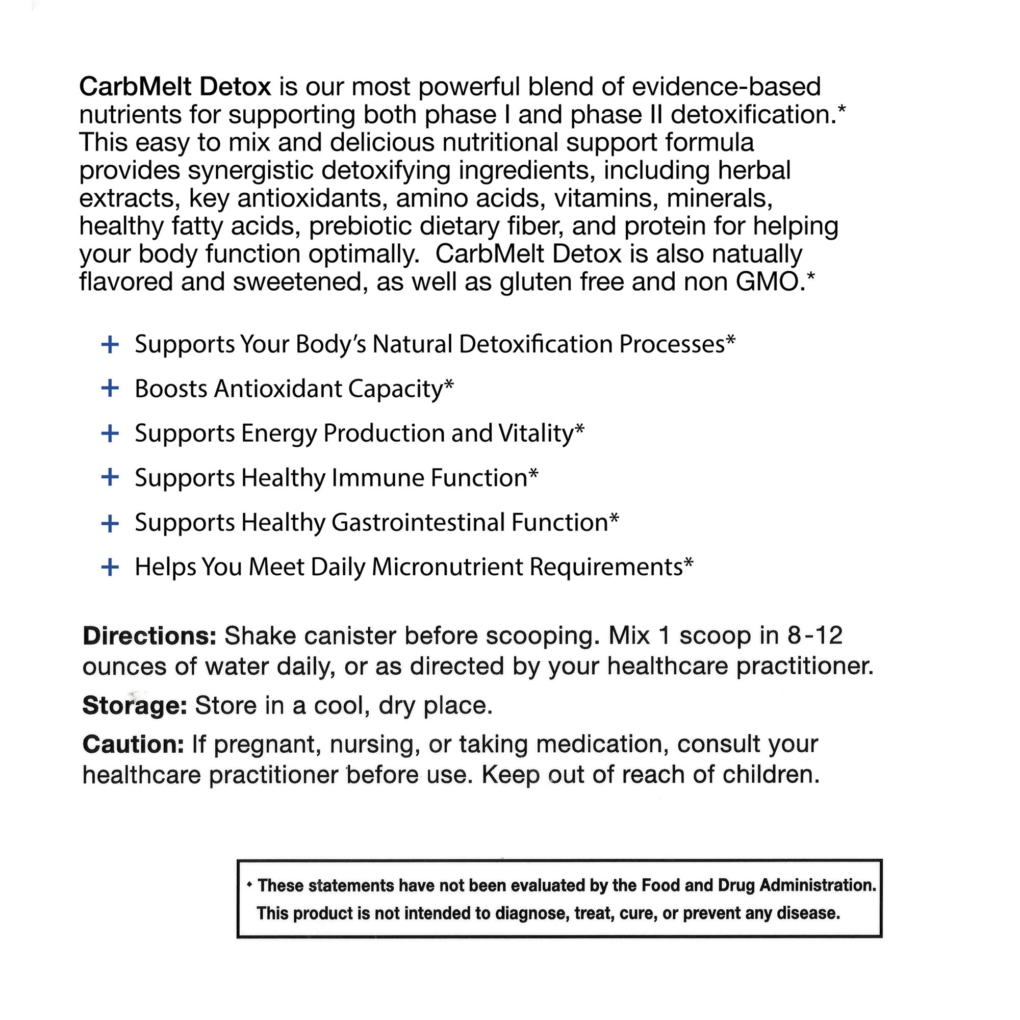 CarbMelt Health Detox 30 Day Program Kit - Vanilla